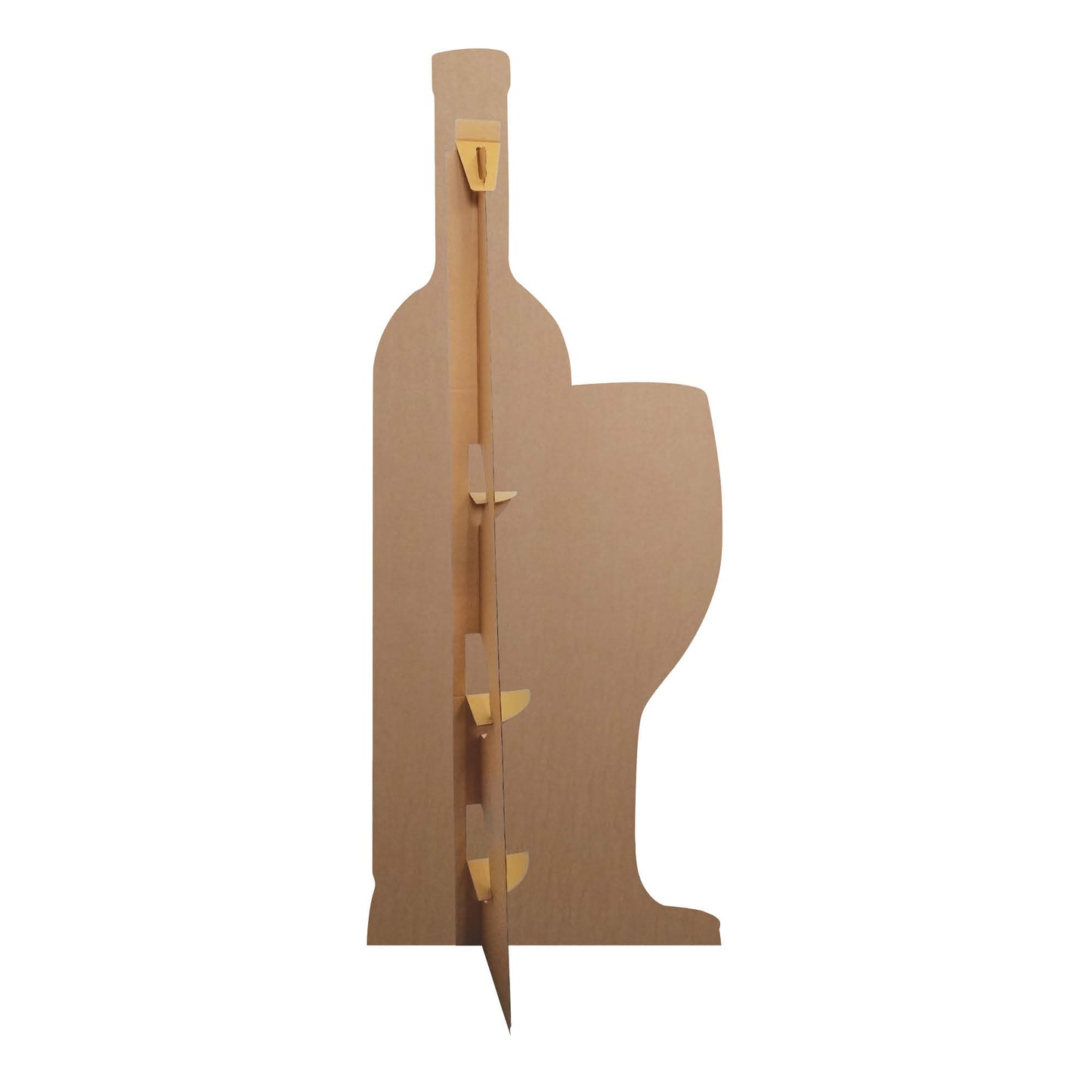 SC977 Glass and White Wine Cardboard Cut Out Height 184cm - mycardboardcutout