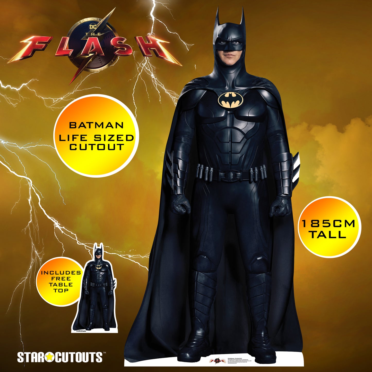 2023 Batman Michael Keaton The Flash Live Action Cardboard Cutout - mycardboardcutout