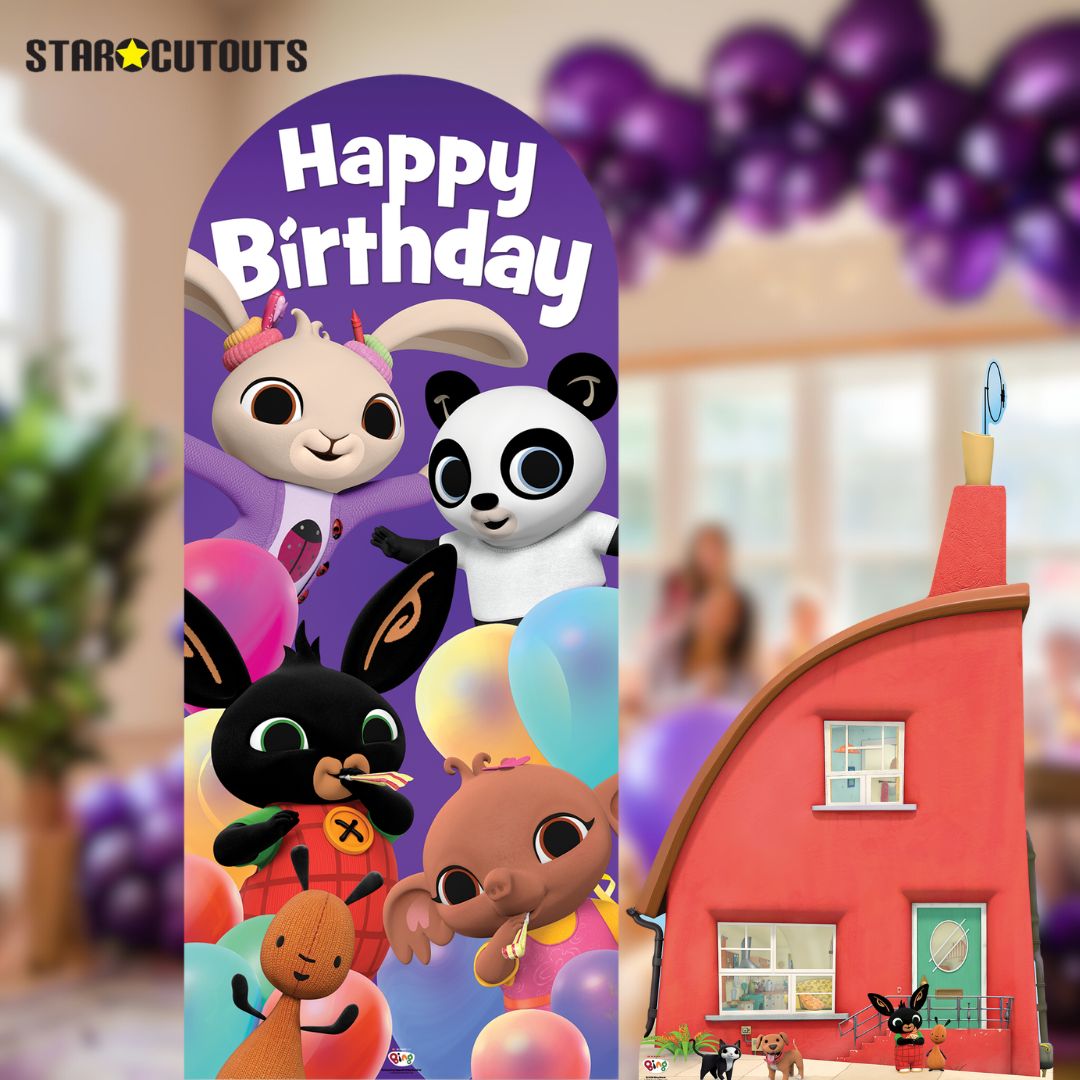 SC4532 Bing Happy Birthday Sailboard Cardboard Cut Out Height 185cm