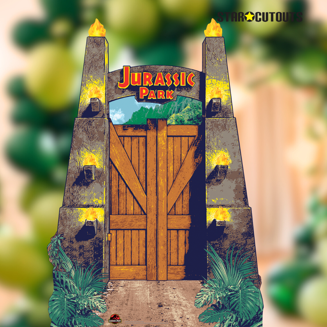 Jurassic Park Entrance Sign Cardboard Cutout