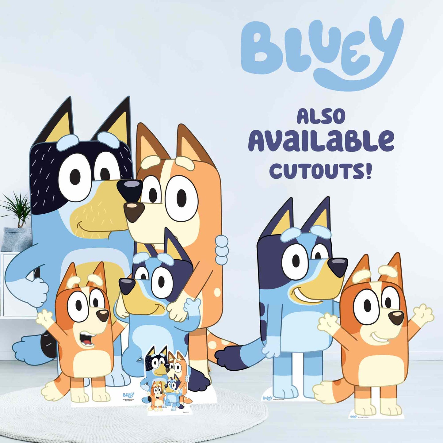 SC4465 Heeler Family Cardboard Cut Out Height 117cm - mycardboardcutout