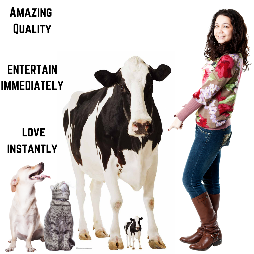 Cow British Countryside and Farm Theme Animal Cardboard Cutout - mycardboardcutout