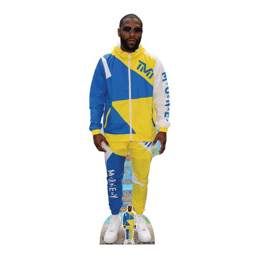 CS1024 Floyd Mayweather Height 174cm Lifesize Cardboard Cut Out With Mini - mycardboardcutout