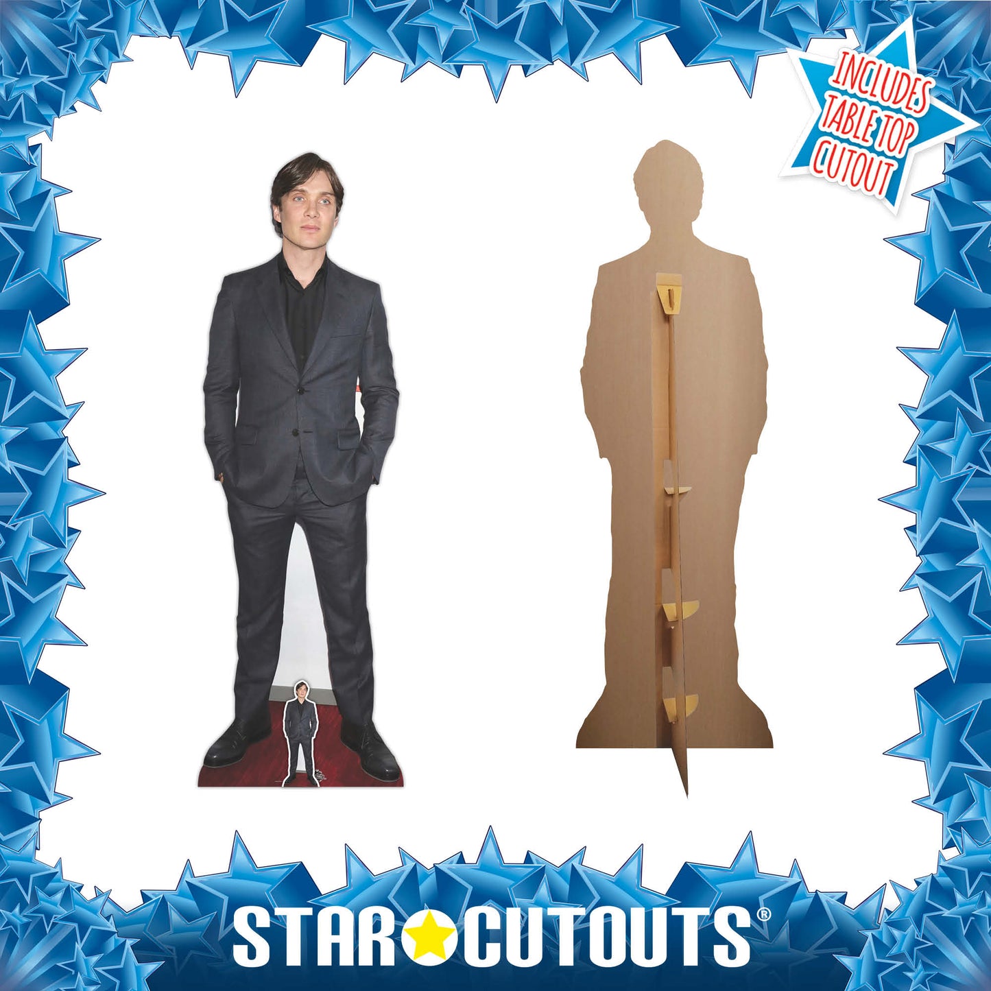 CS1085 Cillian Murphy Height 178cm Lifesize Cardboard Cut Out With Mini - mycardboardcutout