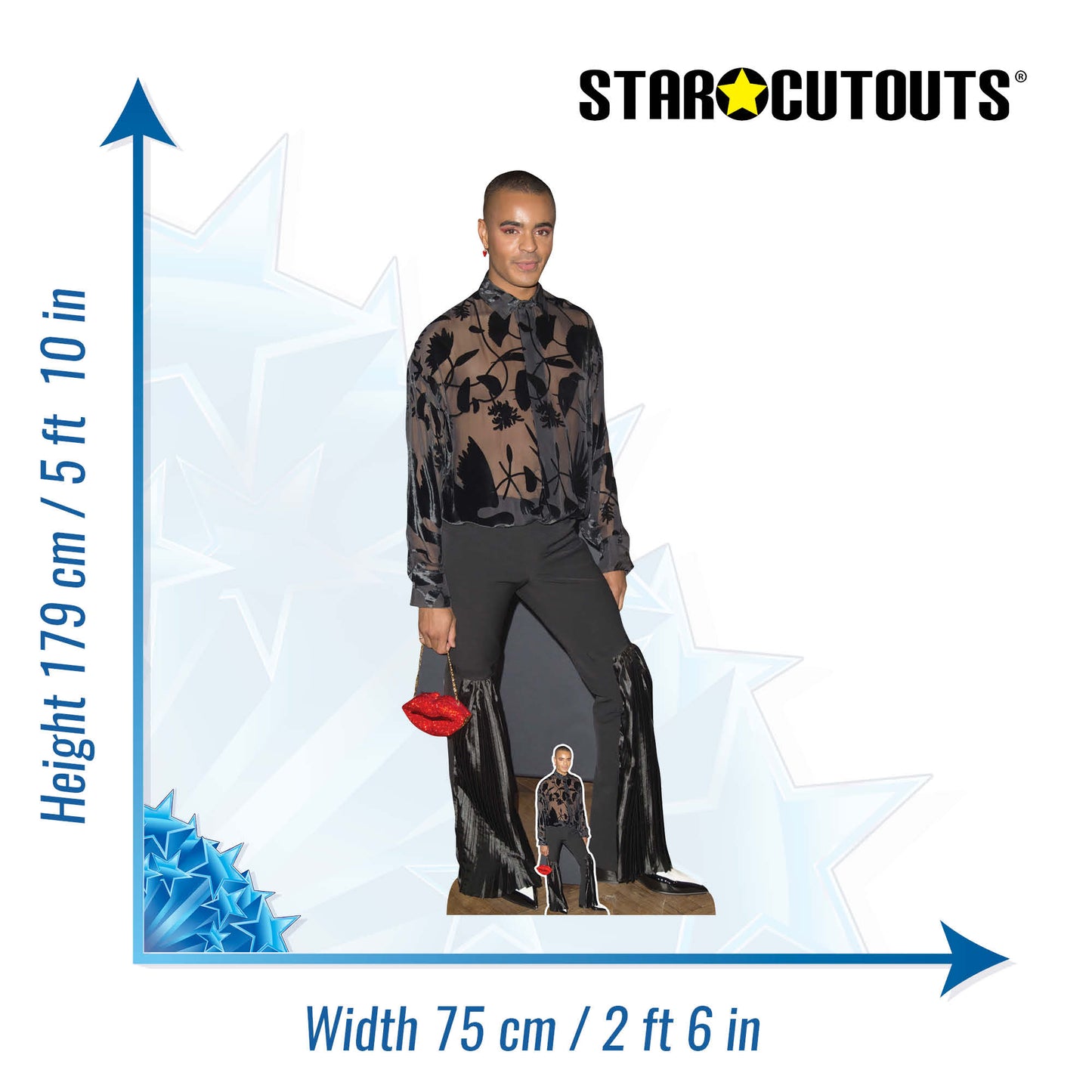 CS1114 Layton Williams Height 179cm Cardboard Cutout - mycardboardcutout