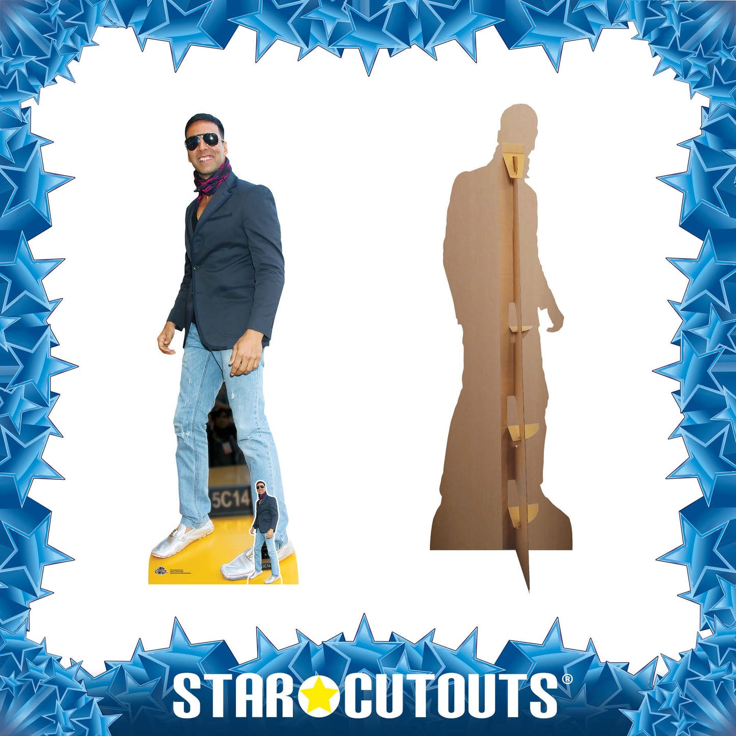 CS1116 Akshay Kumar Casual Height 181cm Cardboard Cutout - mycardboardcutout