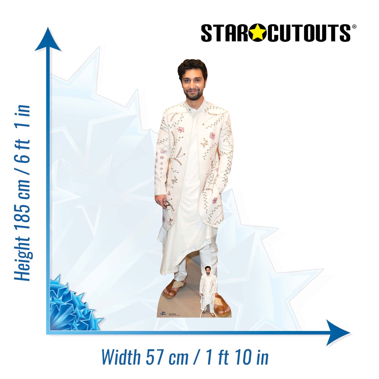 CS1118 Ahad Raza Mir Height 185cm Cardboard Cutout - mycardboardcutout