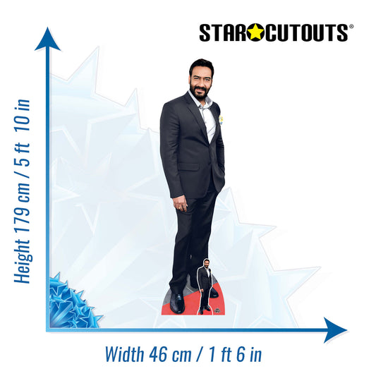 CS1120 Ajay Devgn Height 179cm Cardboard Cutout - mycardboardcutout
