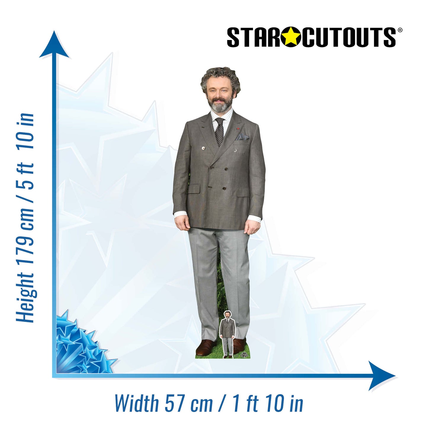 CS1123 Michael Sheen Height 179cm Cardboard Cutout - mycardboardcutout