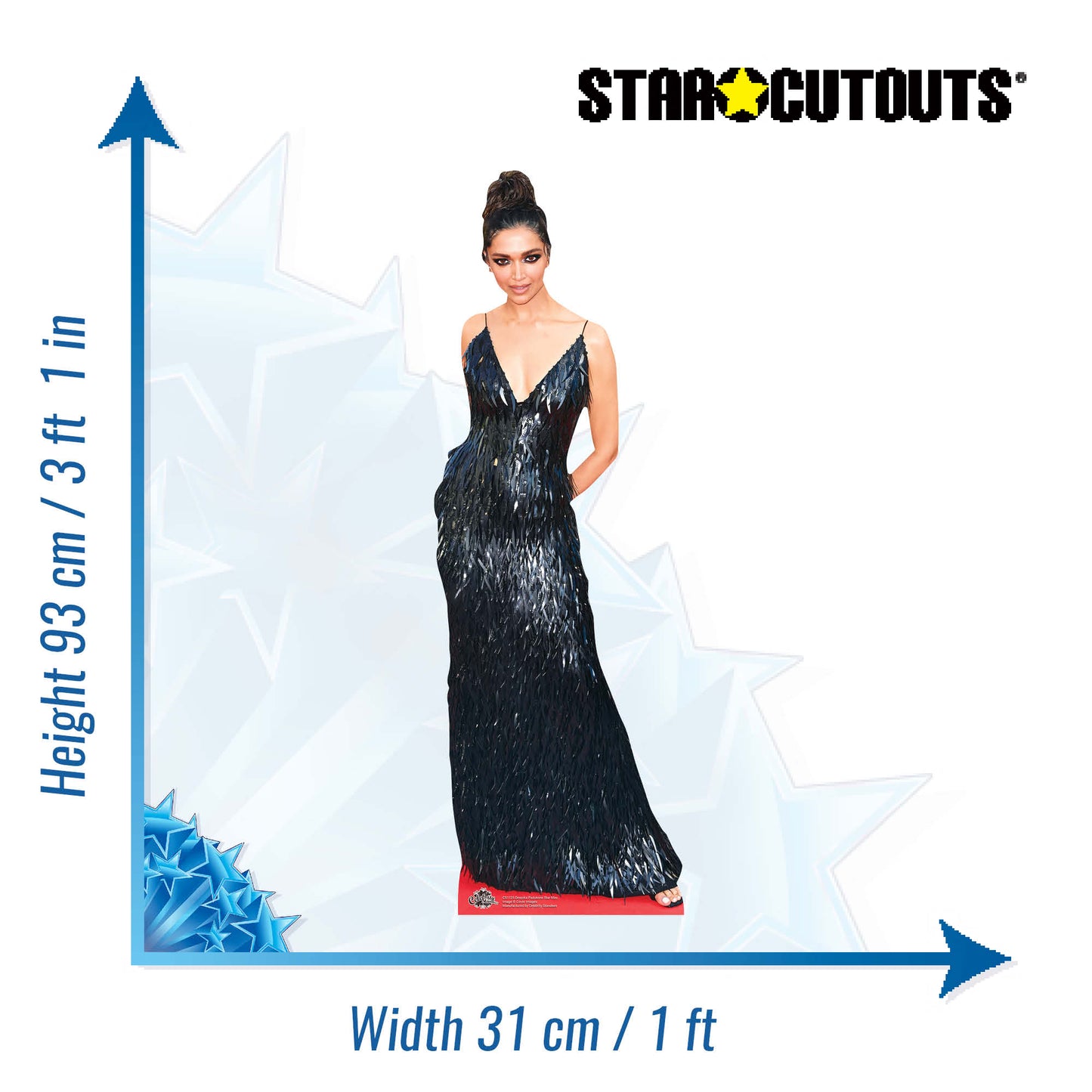 CS1125 Deepika Padukone Star Mini Height 93cm Cardboard Cutout