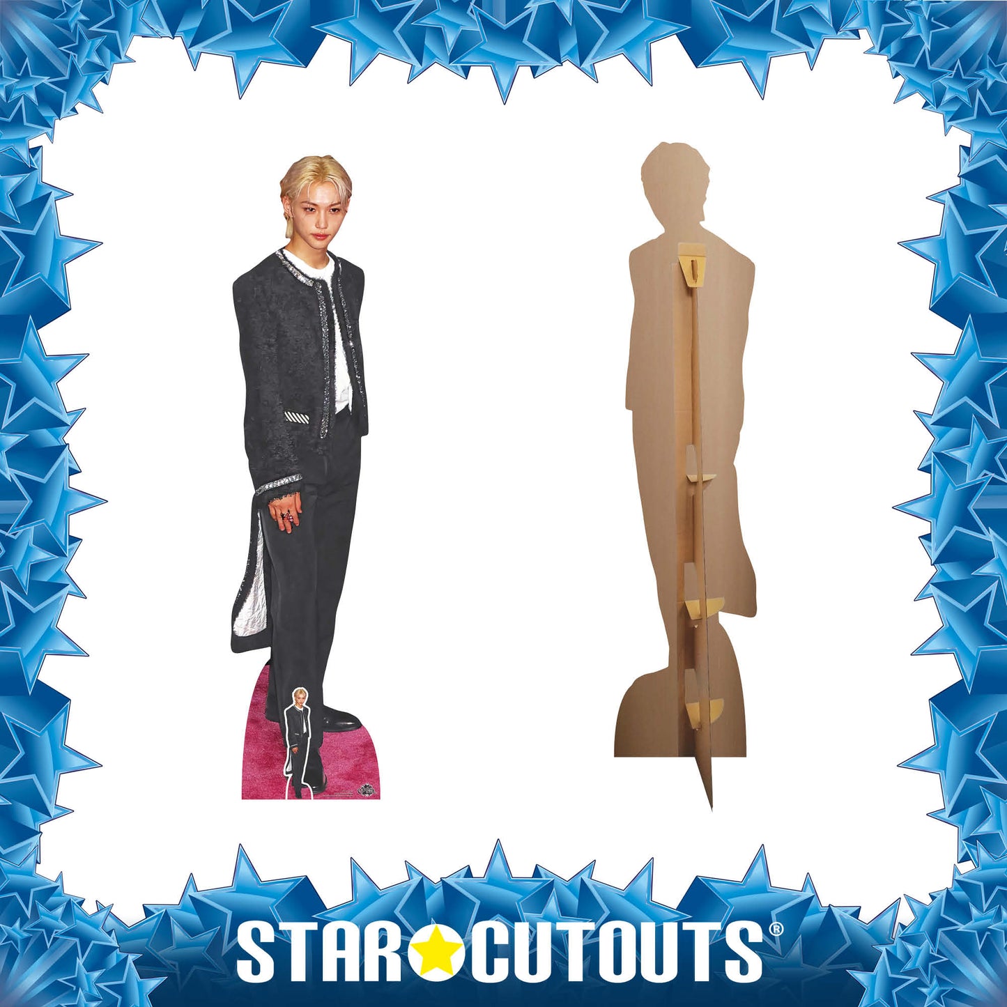 CS1128 Felix Lee Height 172cm Cardboard Cutout with Mini - mycardboardcutout