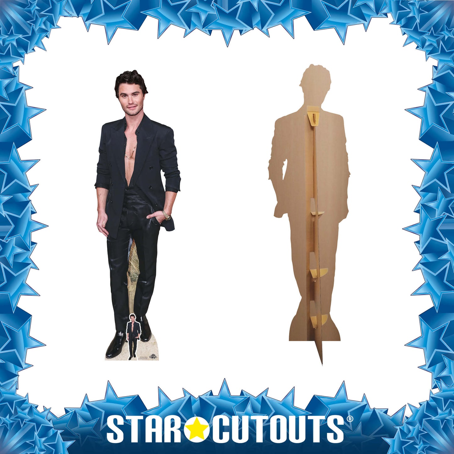 CS1129 Chase Stokes Height 187cm Cardboard Cutout with Mini - mycardboardcutout
