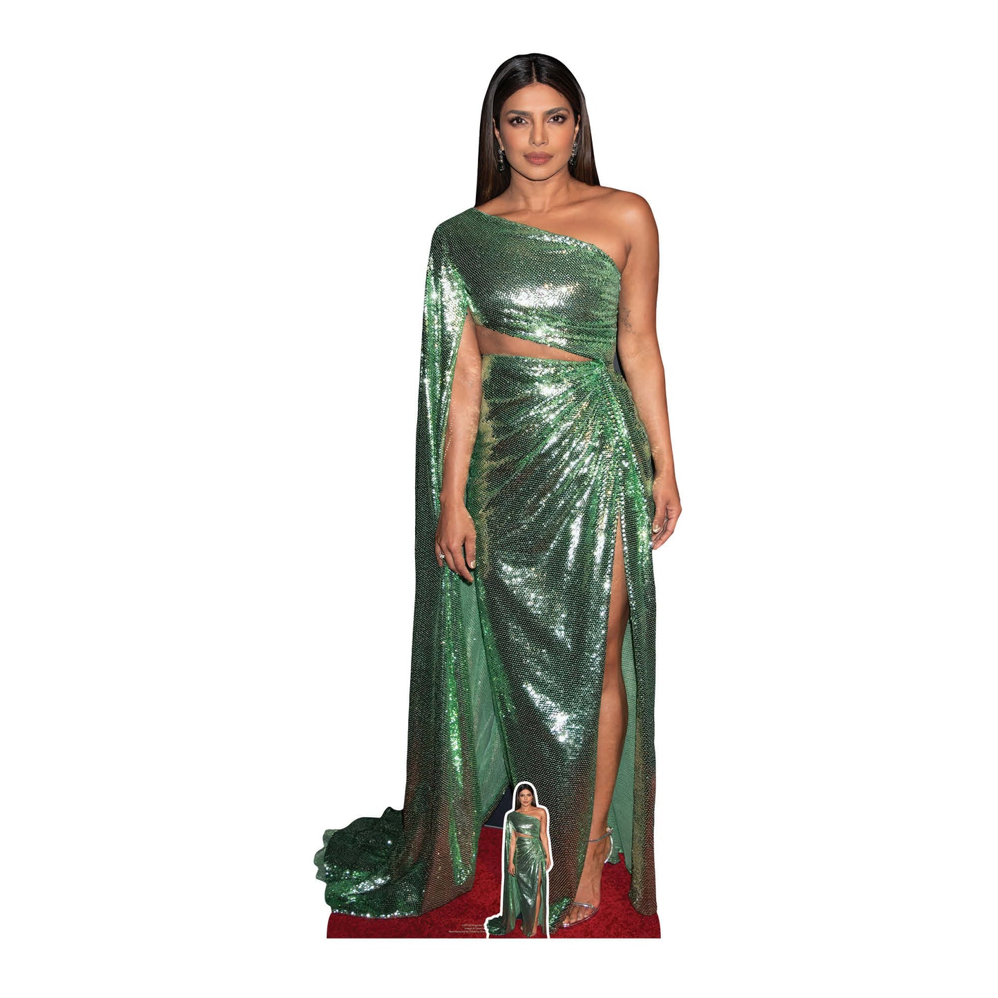 CS1130 Priyanka Chopra Height 170cm Cardboard Cutout with Mini - mycardboardcutout
