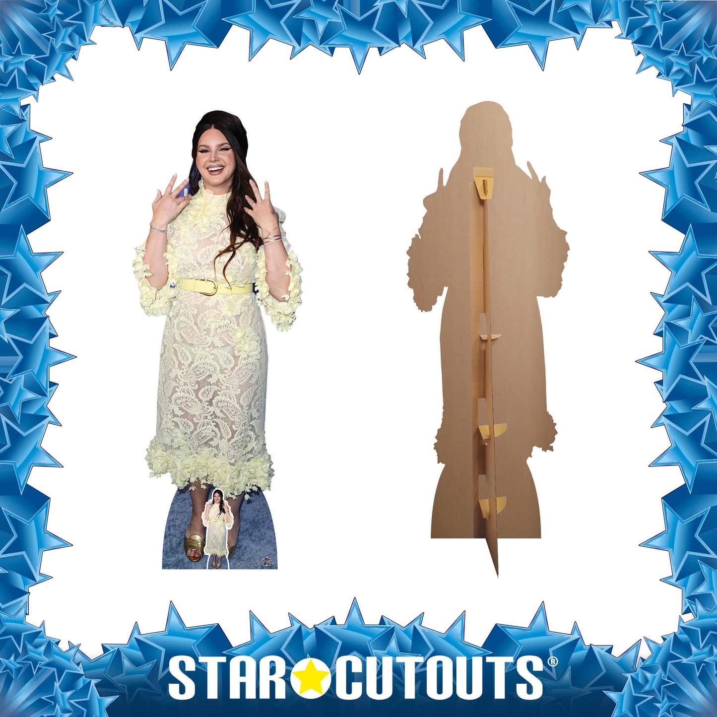 CS1131 Lana Del Rey Height 171cm Cardboard Cutout with Mini - mycardboardcutout