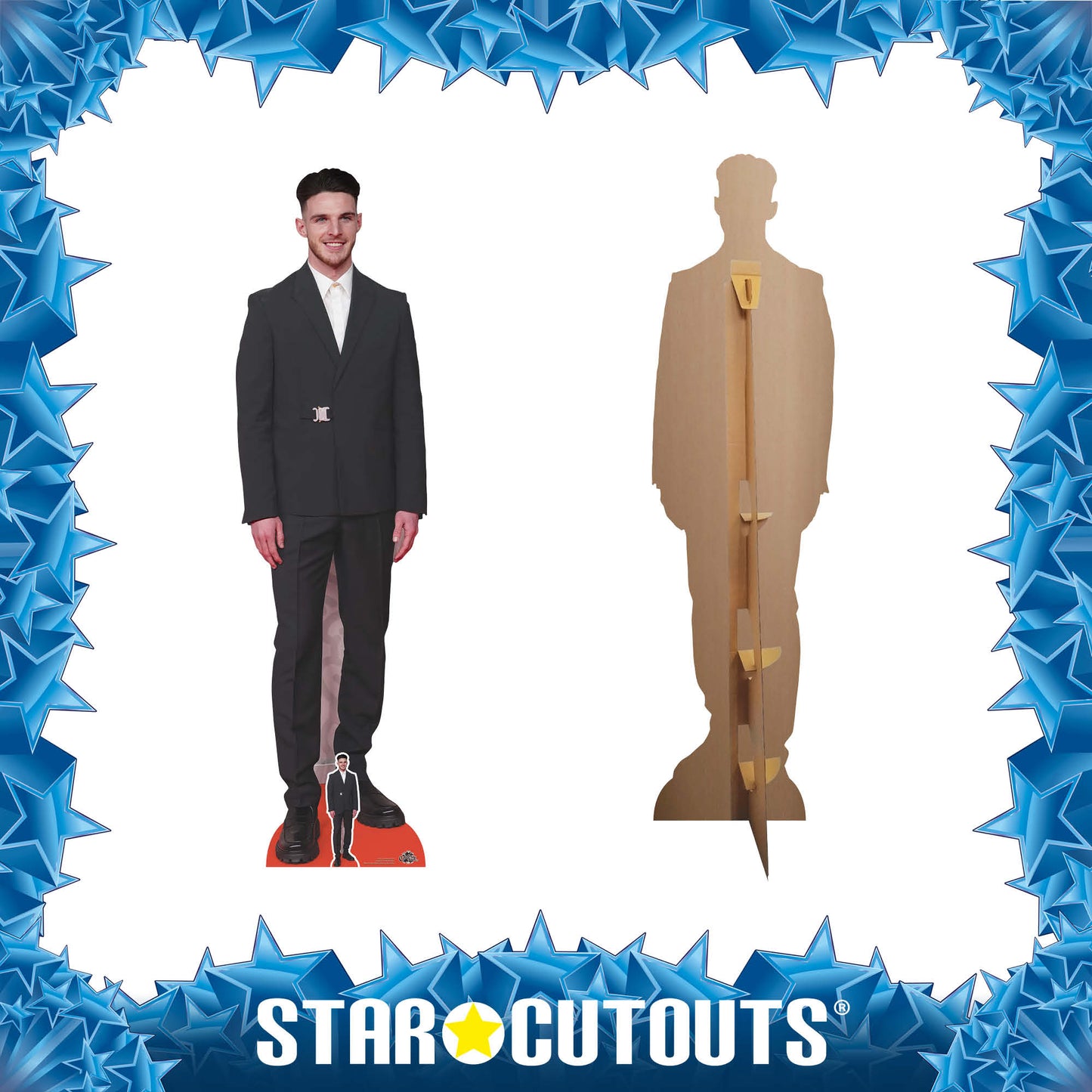 CS1133 Declan Rice Height 185cm Lifesize Cardboard Cut Out With Mini - mycardboardcutout