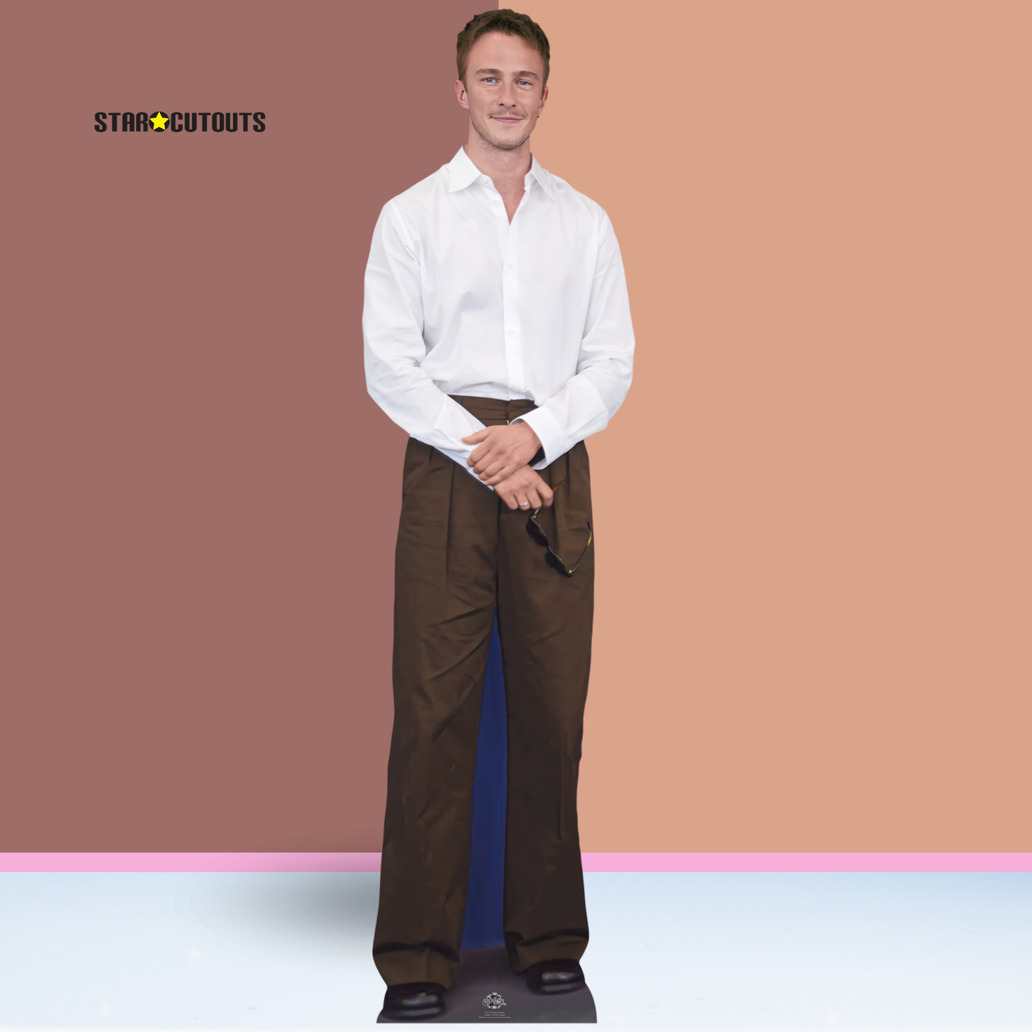 CS1137 Drew Starkey White Shirt Height 181cm Lifesize Cardboard Cut Out With Mini