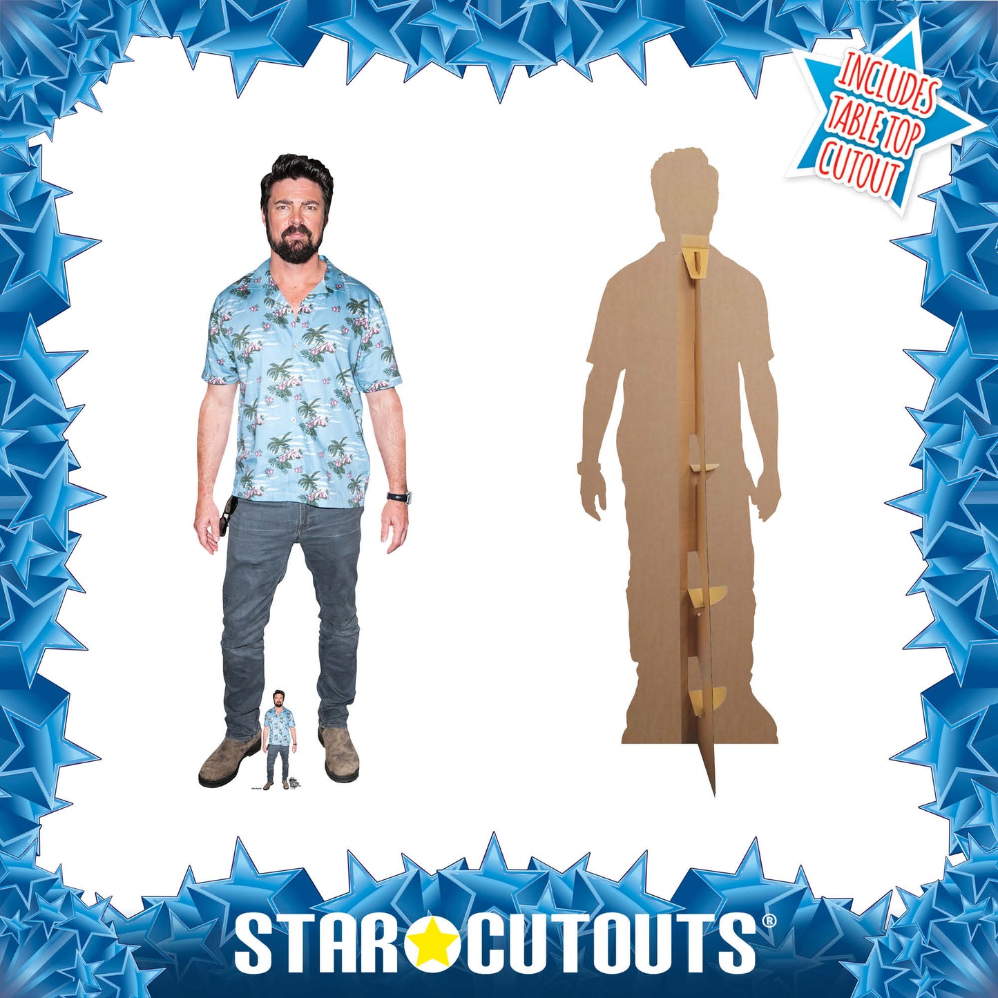 CS1141 Karl Urban Height 186cm Lifesize Cardboard Cut Out With Mini - mycardboardcutout