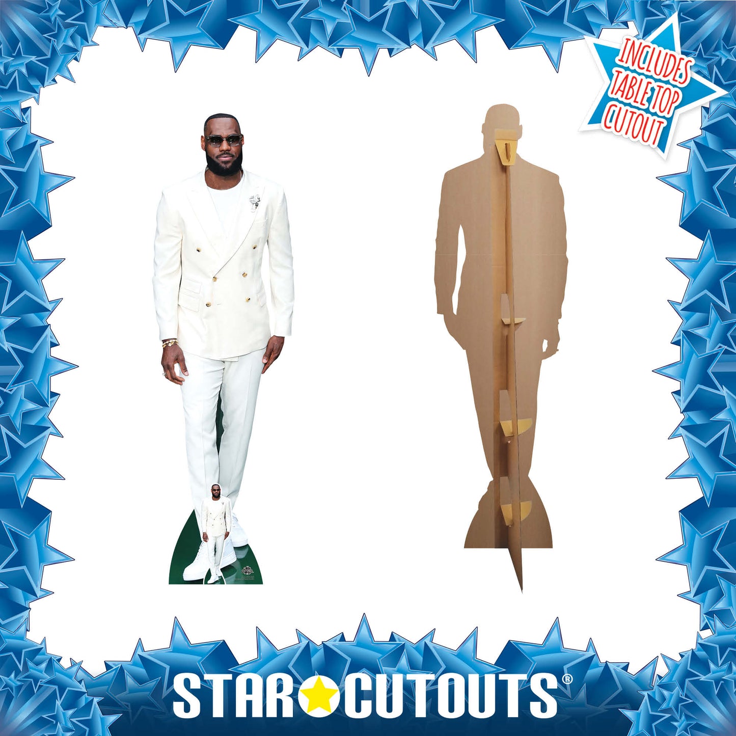 CS1151 LeBron James Height 197cm Lifesize Cardboard Cut Out With Mini - mycardboardcutout