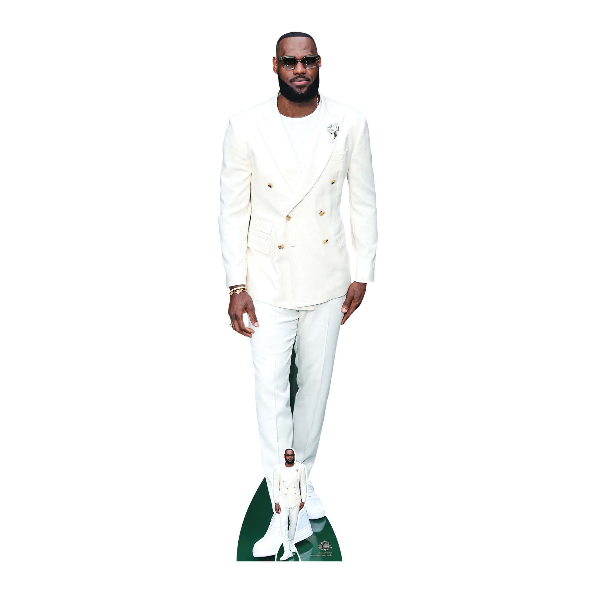 CS1151 LeBron James Height 197cm Lifesize Cardboard Cut Out With Mini - mycardboardcutout