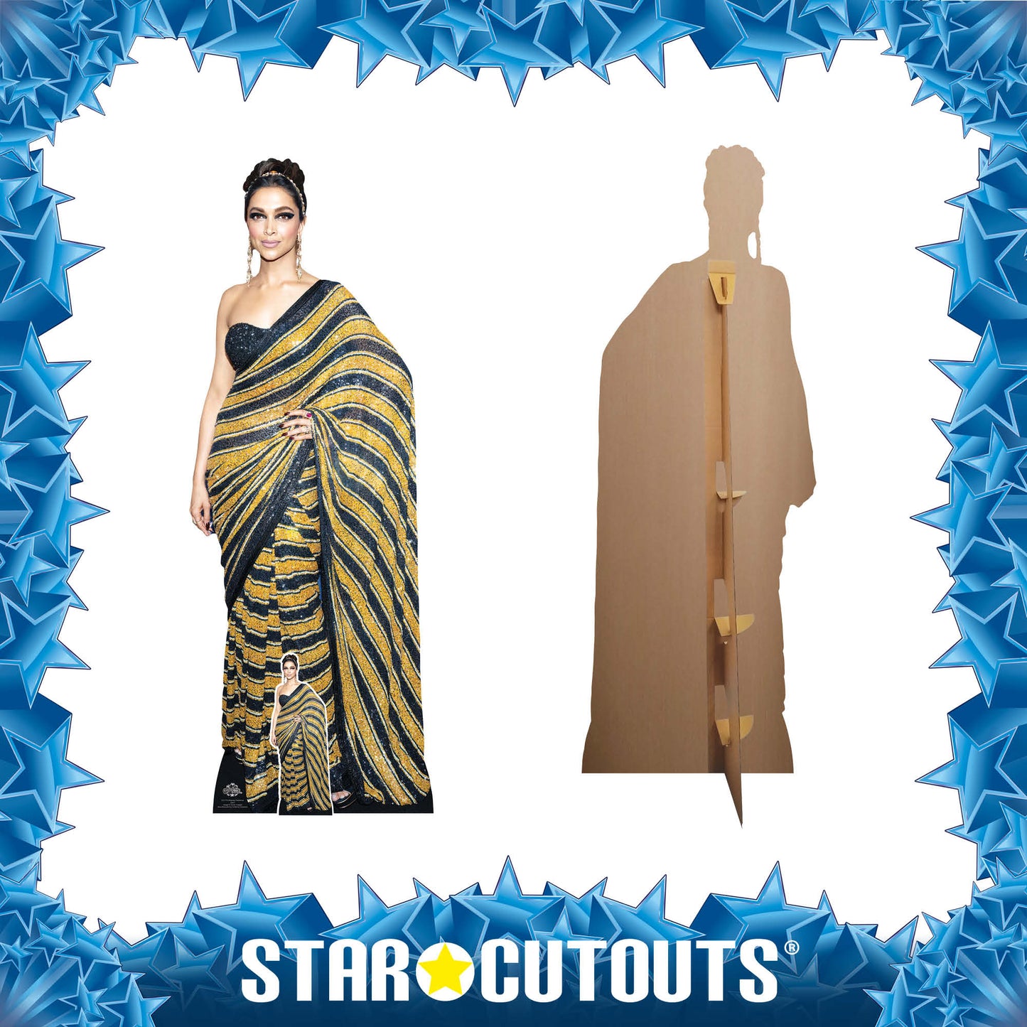 CS1179 Deepika Padukone Sari Height 175cm Cardboard Cutout - mycardboardcutout