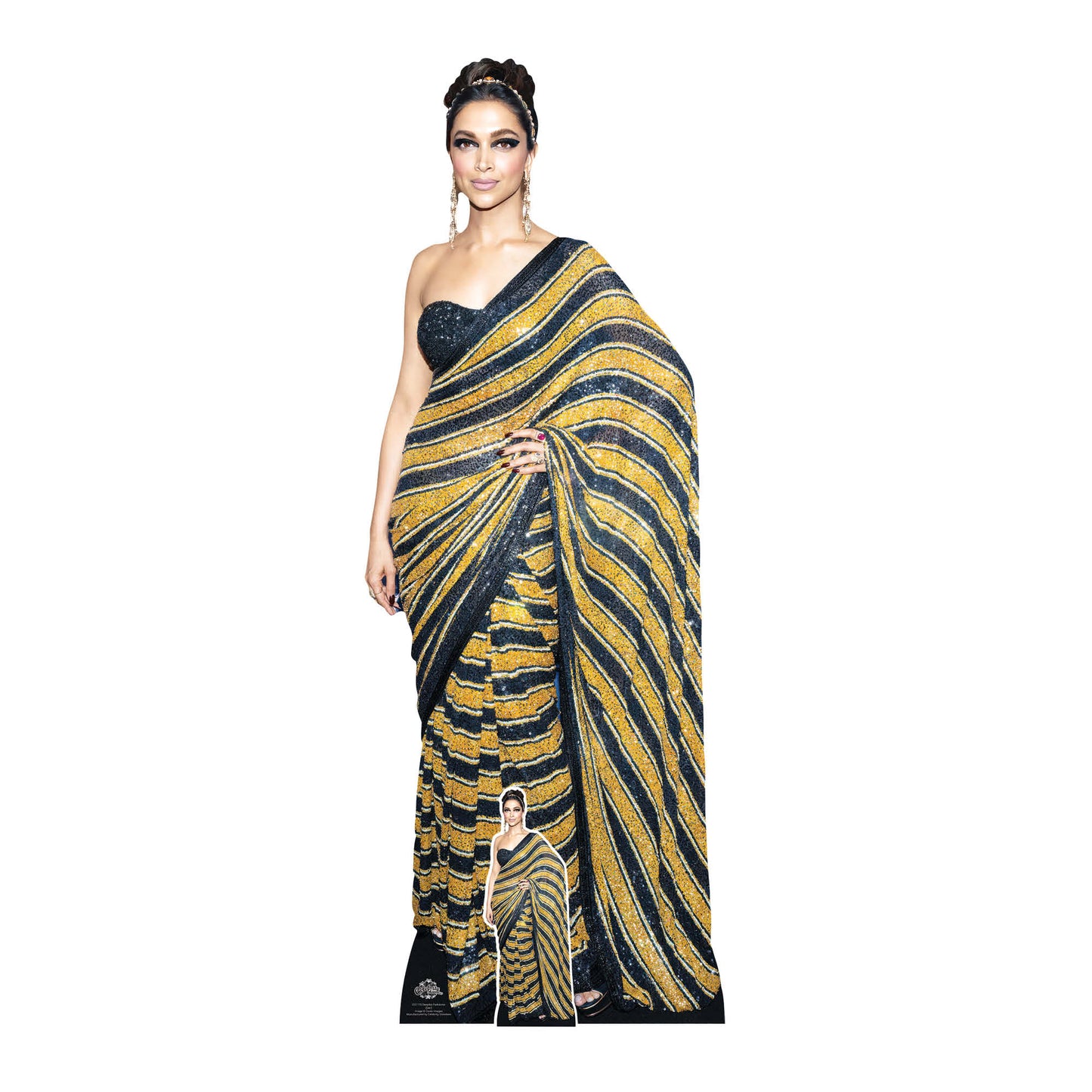 CS1179 Deepika Padukone Sari Height 175cm Cardboard Cutout - mycardboardcutout