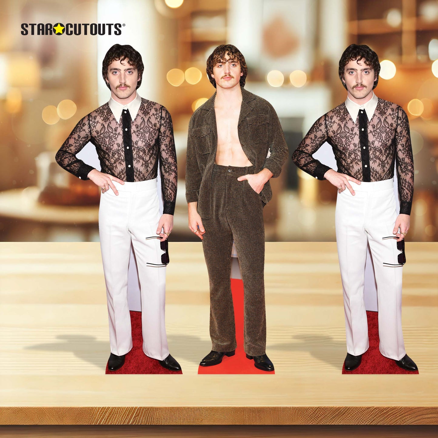 CS1200 Benson Boone Shelf Top Cardboard Cutout Pack Height 31cm