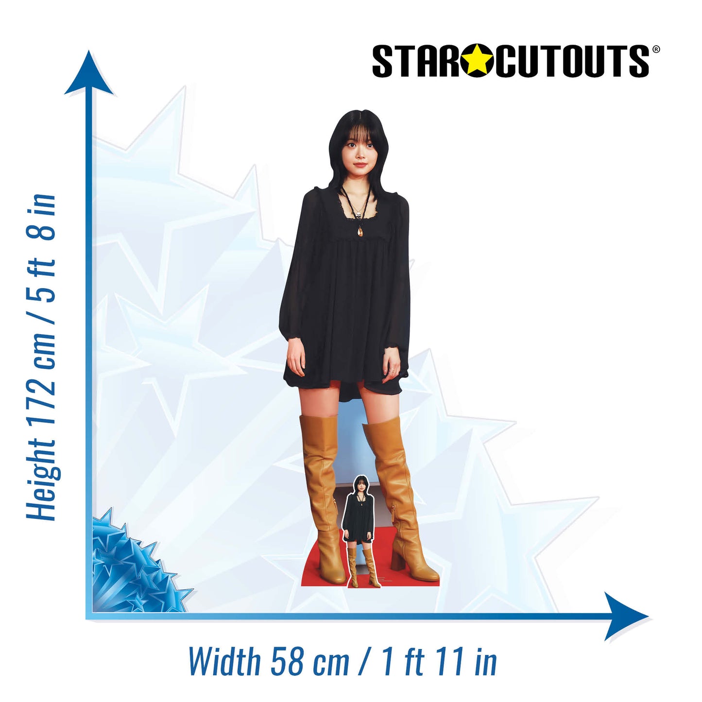 CS1210 Hong Eun-chae Cardboard Cut Out Height 172cm