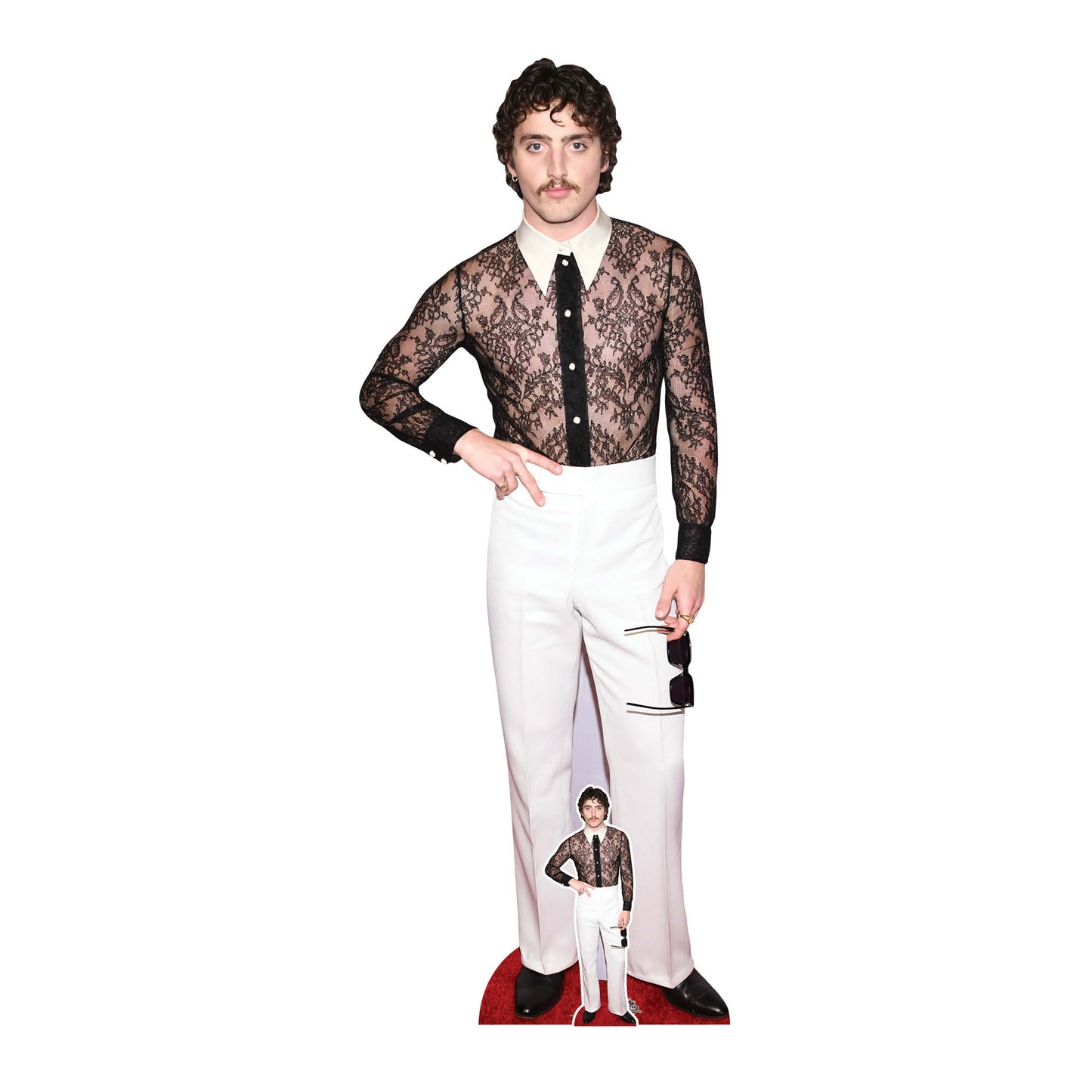 CS1221 Benson Boone Lace Shirt Cardboard Cut Out Height 185cm
