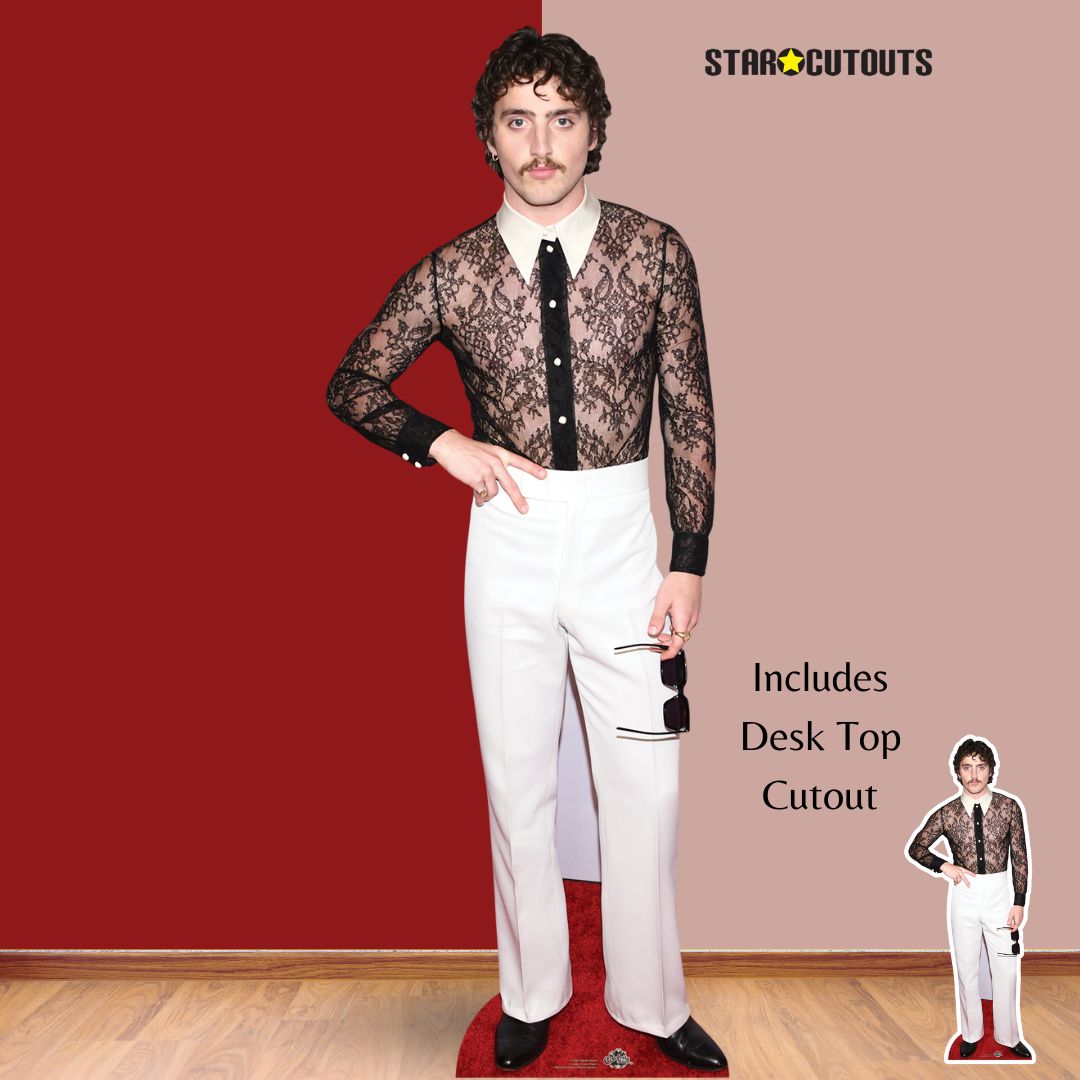 CS1221 Benson Boone Lace Shirt Cardboard Cut Out Height 185cm