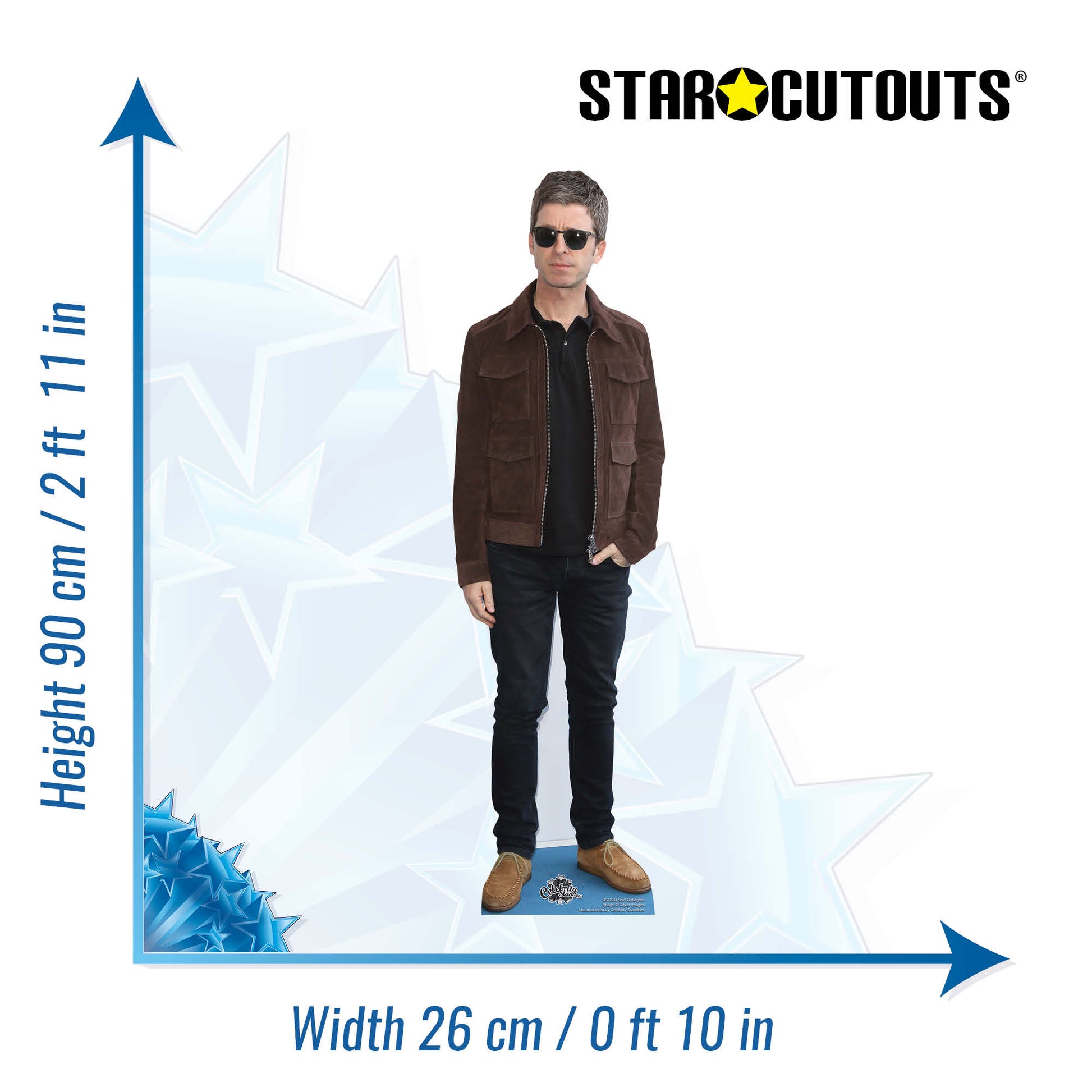 CS1230 Noel Gallagher Star Mini Height 90cm Cardboard Cut Out - mycardboardcutout
