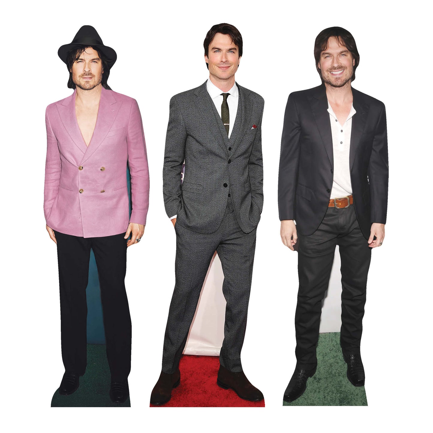 CS1238 Ian Sommerhalder Shelf Top Cutout Pack of Three Cardboard Cutouts Height 31cm