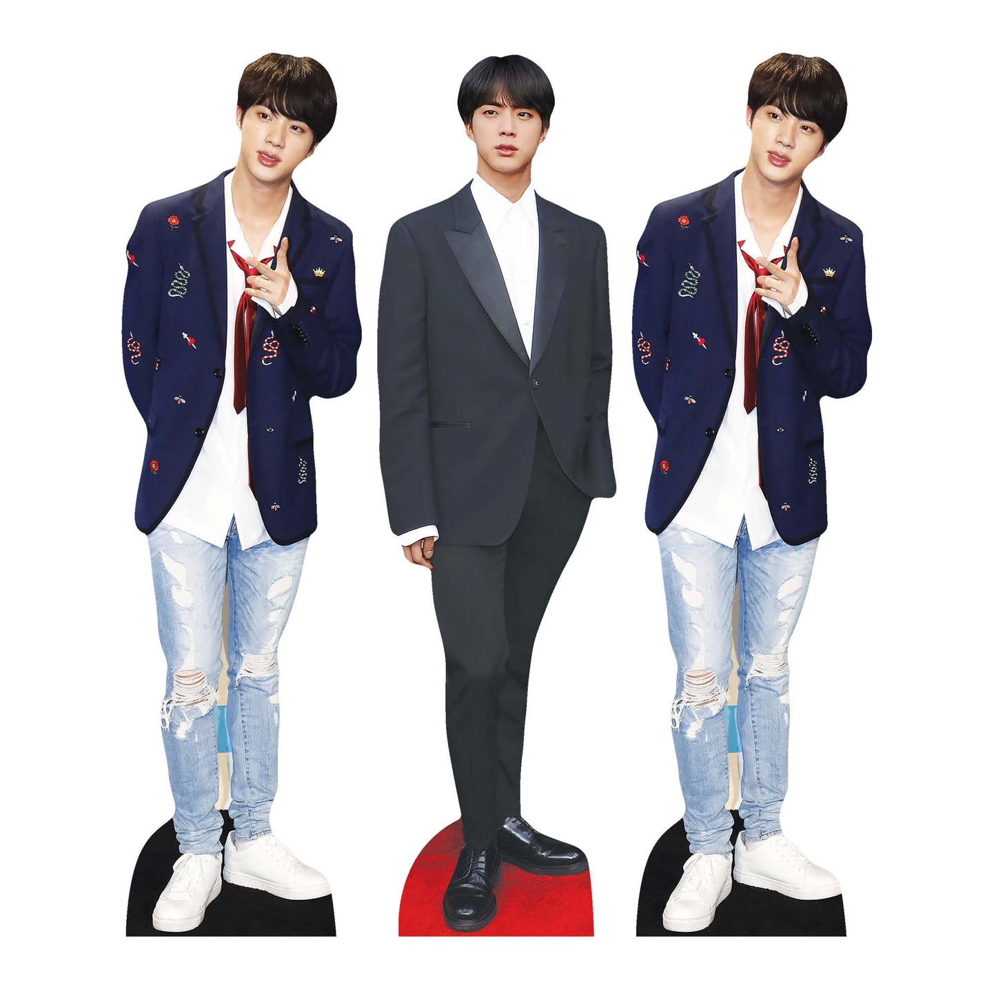 CS1240 Jin Shelf Top Cutout Pack of Three Cardboard Cutouts Height 31cm