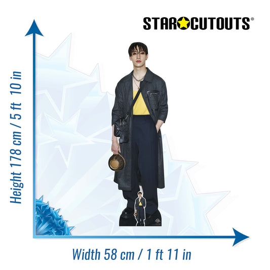 CS1255 Bang Chan Cardboard Cutout Height 178cm