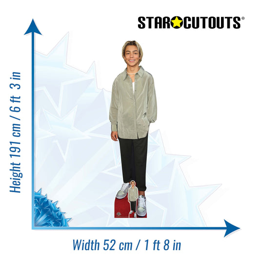 CS1265 Malachi Barton Cardboard Cutout Height 191cm