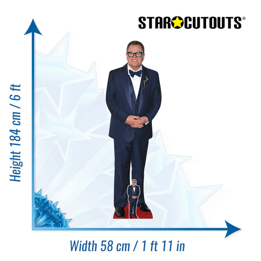 CS1267 Alan Carr Cardboard Cutout Height 184cm