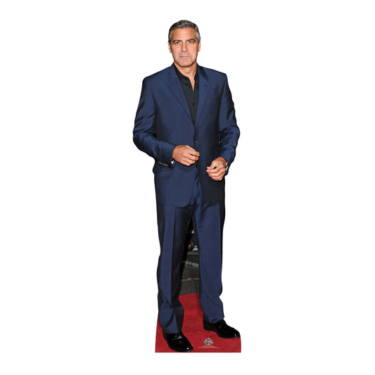 CS443 George Clooney Height 177cm Lifesize Cardboard Cut Out With Mini - mycardboardcutout