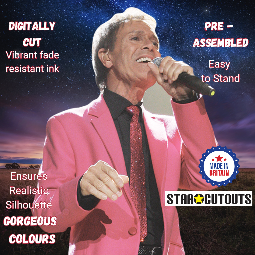 Cliff Richard Cardboard Cutout Anniversary Pink Jacket - mycardboardcutout