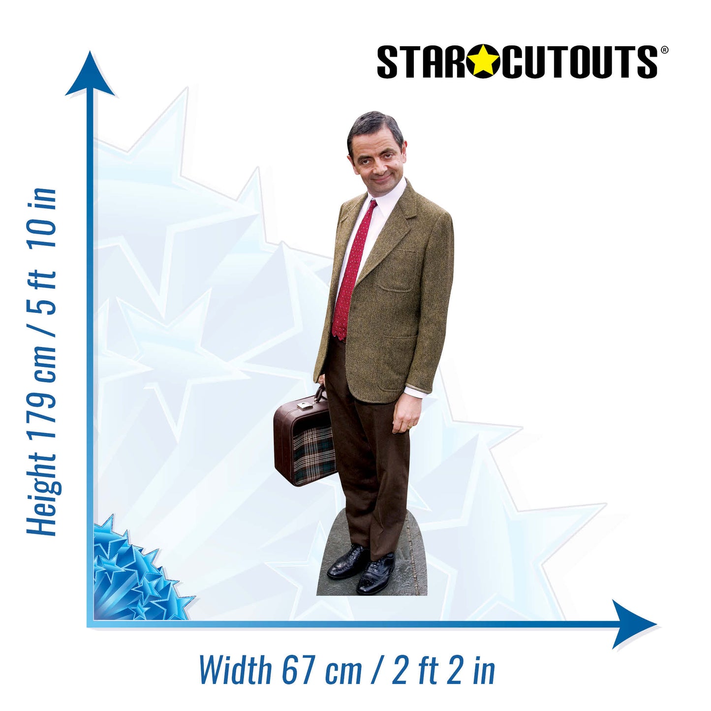CS572 Rowan Atkinson Height 179cm Lifesize Cardboard Cutout - mycardboardcutout