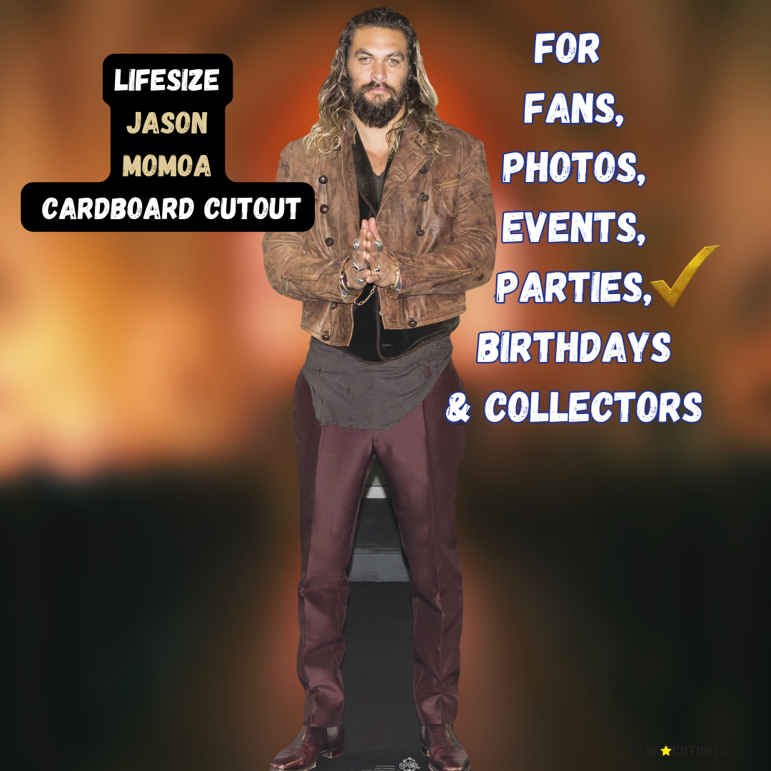 CS744 Jason Momoa Height 192cm Lifesize Cardboard Cut Out With Mini - mycardboardcutout