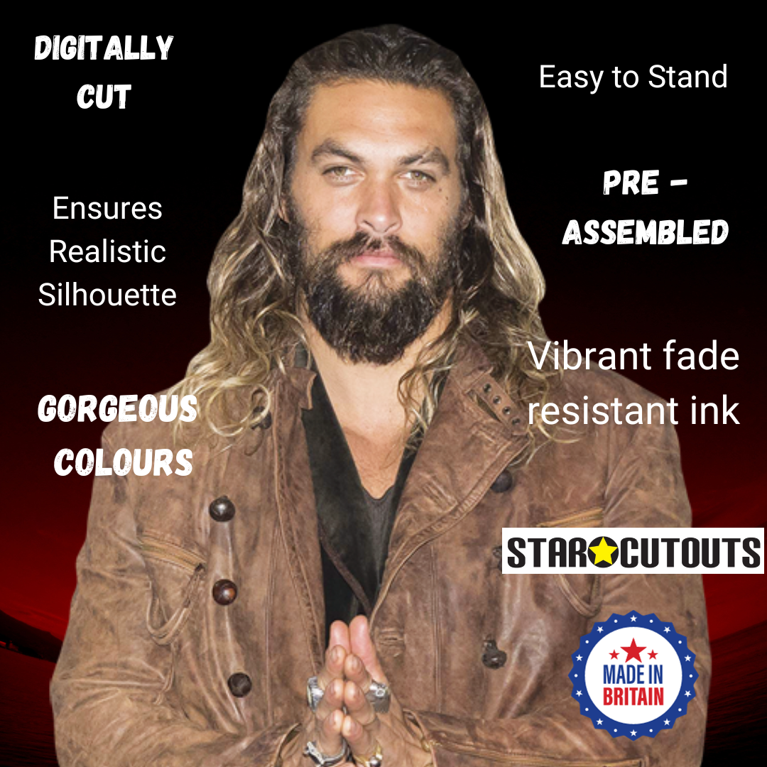 CS744 Jason Momoa Height 192cm Lifesize Cardboard Cut Out With Mini - mycardboardcutout