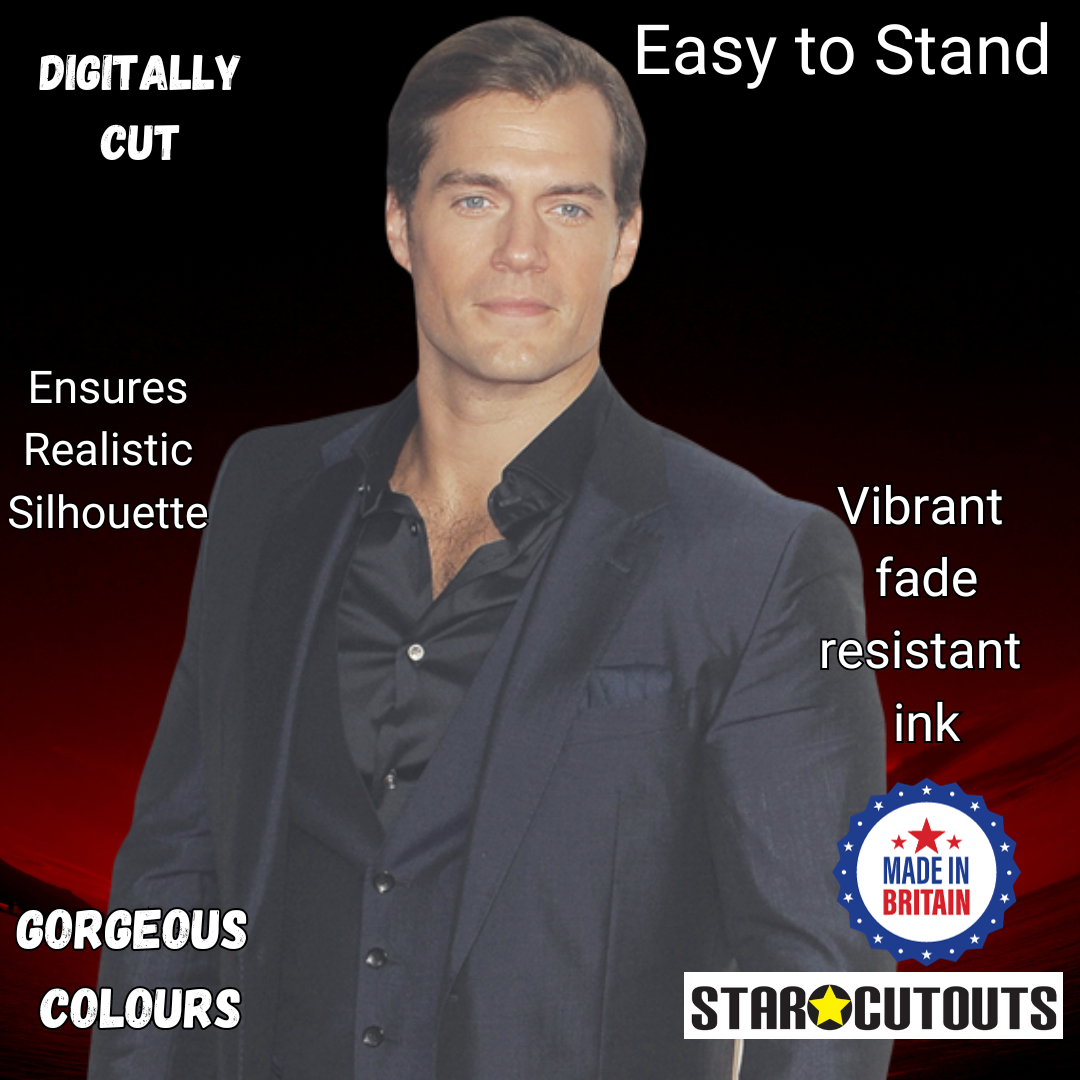 CS768 Henry Cavill Height 185cm Lifesize Cardboard Cut Out With Mini - mycardboardcutout