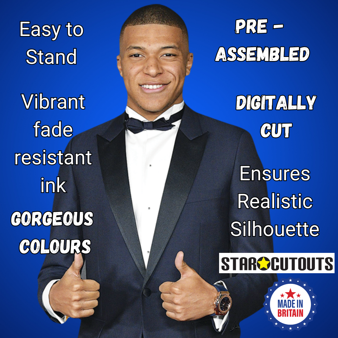 Kylian Mbappe Thumbs Up Cardboard Cutout - mycardboardcutout