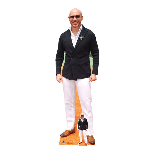 CS933 Pitbull (Rapper) Height 174cm Lifesize Cardboard Cut Out With Mini - mycardboardcutout