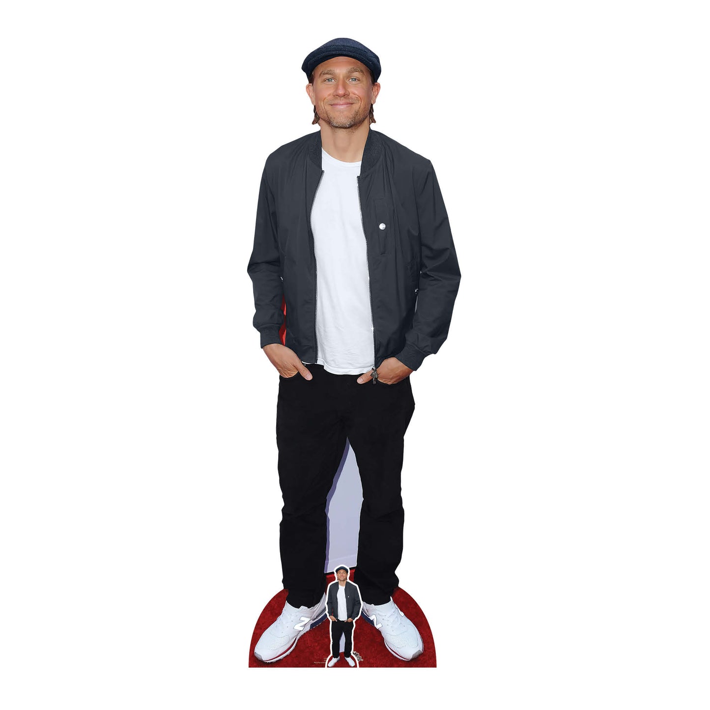 CS975 Charlie Hunnam Height 184cm Lifesize Cardboard Cut Out With Mini - mycardboardcutout