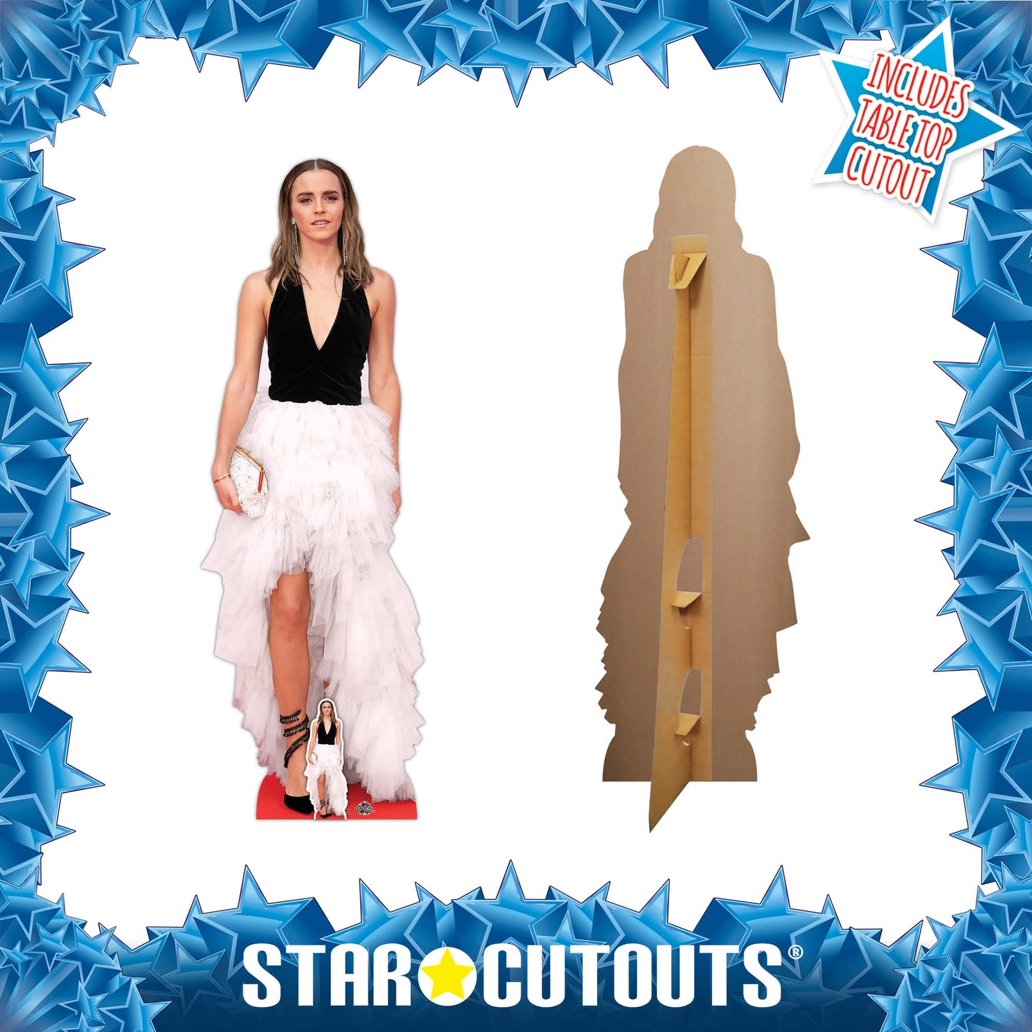 CS976 Emma Watson Height 166cm Lifesize Cardboard Cut Out With Mini - mycardboardcutout