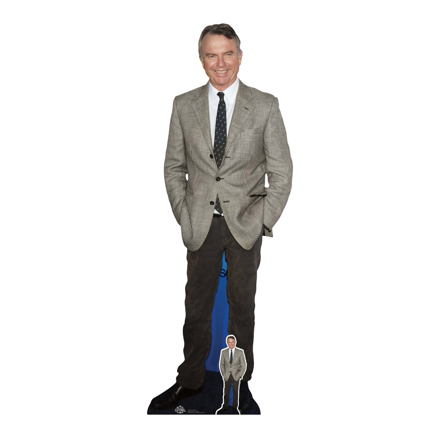 CS981 Sam Neill Height 184cm Lifesize Cardboard Cut Out With Mini - mycardboardcutout