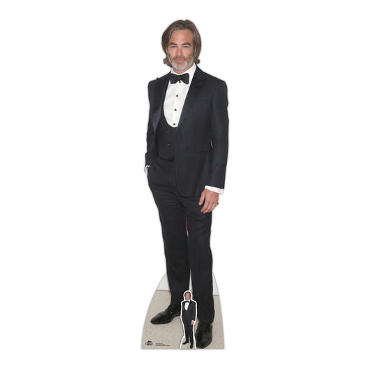 CS982 Chris Pine Height 185cm Lifesize Cardboard Cut Out With Mini