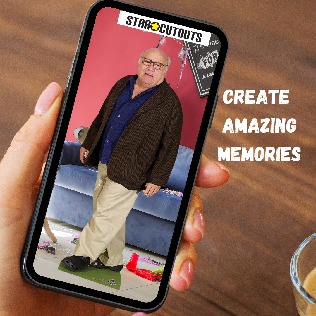 Danny DeVito Blue Shirt Lifesize Cardboard Cutout - mycardboardcutout