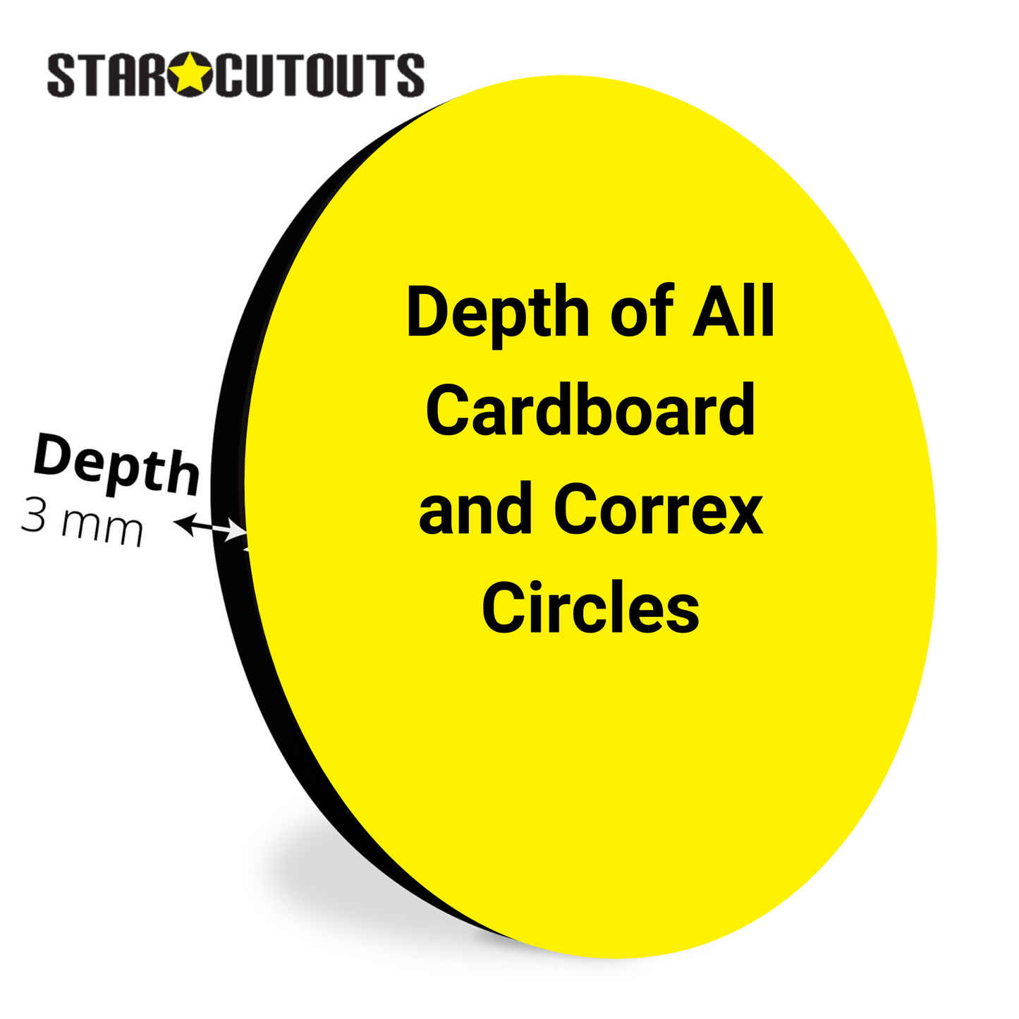 Custard Cream Circle Signs Personalise Choose Size and Material