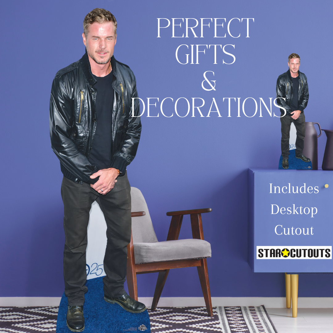 CS1108 Eric Dane Height 185cm Lifesize Cardboard Cut Out With Mini - mycardboardcutout